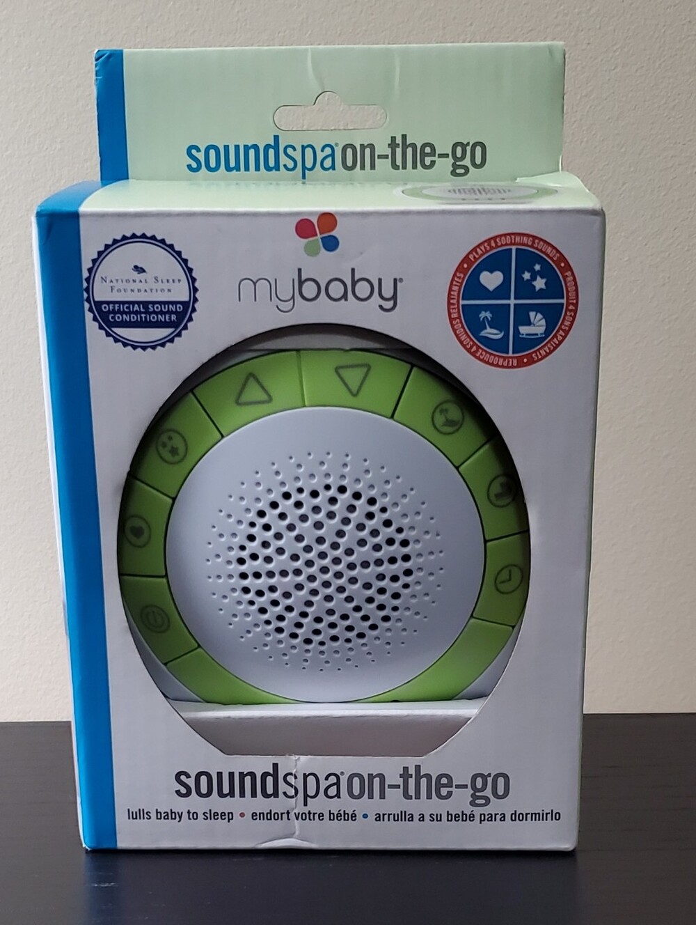 Green White Sound Machine - Portable Sleep Soother - Picture 2 of 3